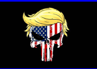 Trump Hair President Skull Take America Back Merica PNG, Hair Trump PNG t shirt designs for sale