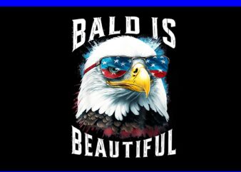 Bald Is Beautiful Eagle PNG, Eagle 4th Of July PNG