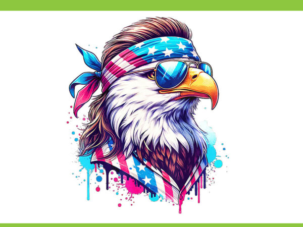 Eagle 4th of july patriotic png, eagle murica png, eagle flag usa png vector clipart