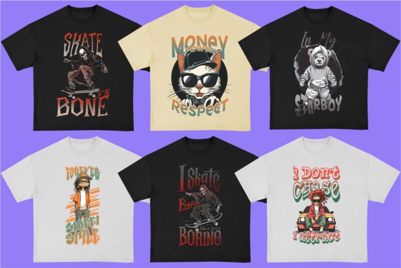 90s Bootleg PNG T-shirt Designs Bundle | Urban streetwear, animals bootleg and youth culture graphic t shirt