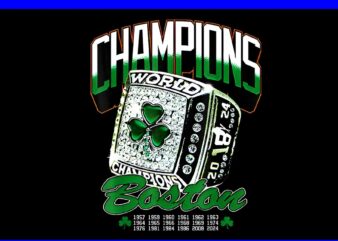 Champions Boston PNG t shirt vector file