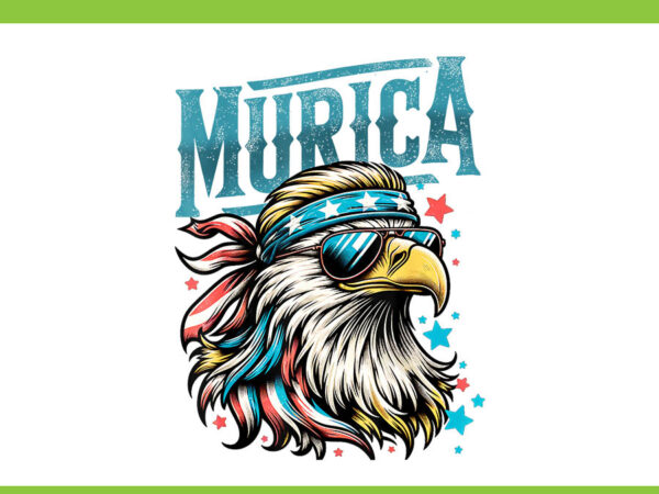 Eagle 4th of july patriotic png, eagle murica png, eagle flag usa png vector clipart