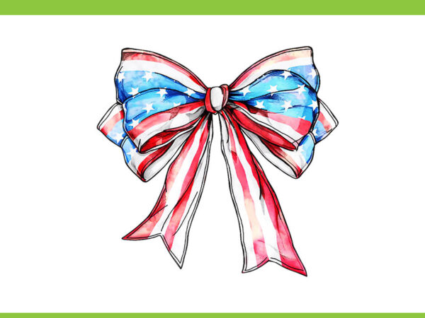 Coquette american png, coquette bows 4th of july png, popsicle bows patriotic png t shirt vector file