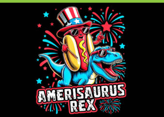 Dinosaur 4th Of July PNG, Dinosaur T-Rex Monster Truck PNG, t shirt vector illustration