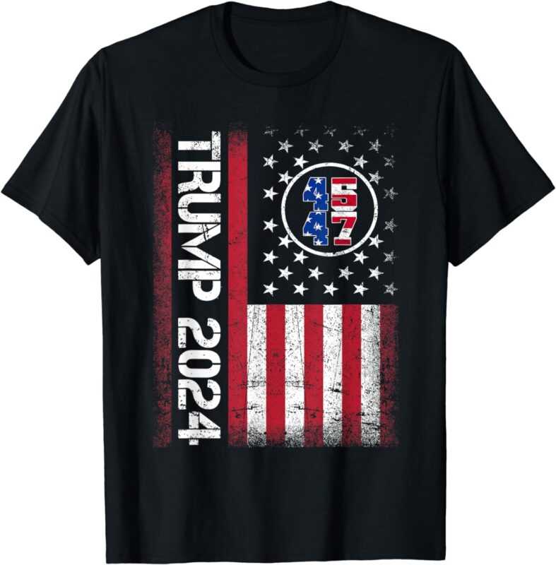 45 47 We The People 2024 Stand With American Flag Men Women T-Shirt