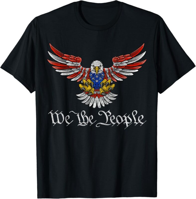 4th Of July Freedom Eagle Shirt We The People USA Flag T-Shirt