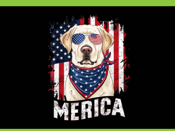 4th of july golden retriever dog png, golden retriever american flag usa patriotic png