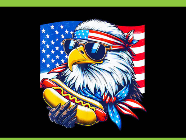 Eagle 4th of july patriotic png, eagle murica png, eagle flag usa png vector clipart