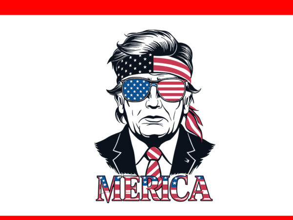 Trump merica svg, trump 4th of july svg t shirt designs for sale