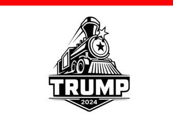 Train Trump 2024 SVG, Trump SVG t shirt designs for sale