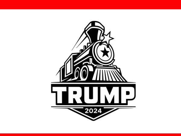 Train trump 2024 svg, trump svg t shirt designs for sale