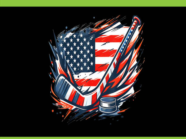 Ice hockey 4th of july png, hockey independence day png, t shirt design for sale