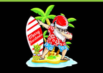 Christmas In July PNG, Christmas In July Watermelon PNG, Christmas in July Santa Dab Hawaiian Summer PNG