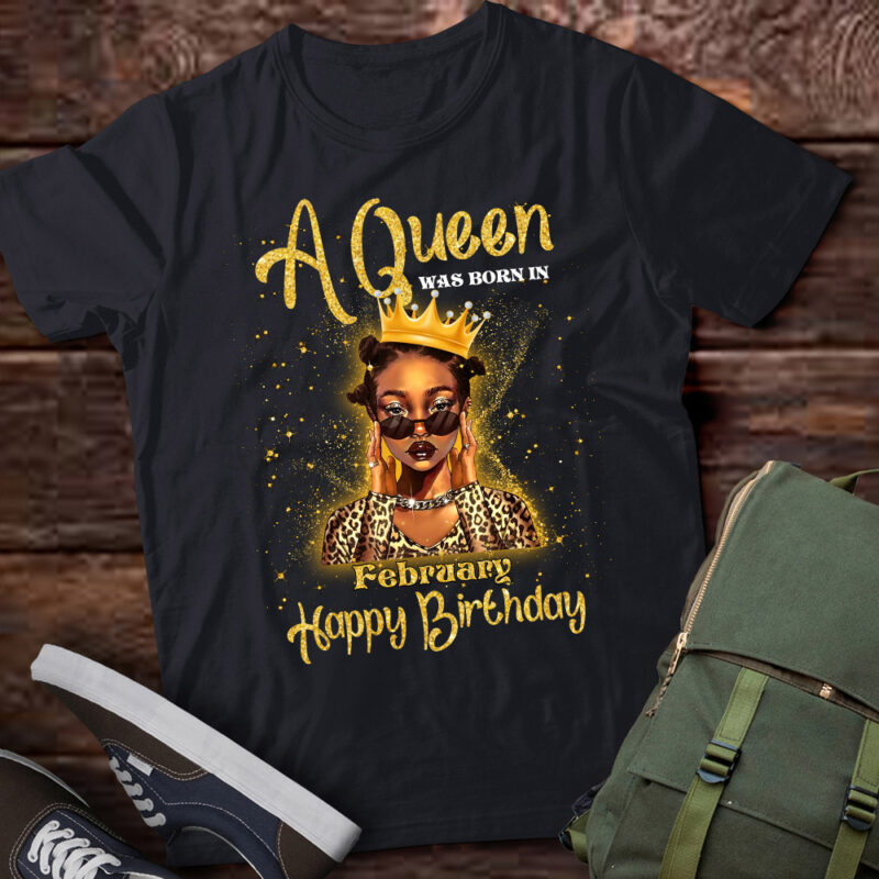 A Queen Was Born In February, Black Queen February, Black Girl, February Birthday, Black Girl Birthday LTSD
