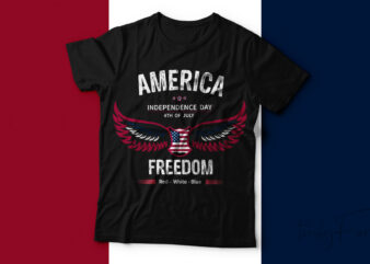 America independence day t-shirt design.