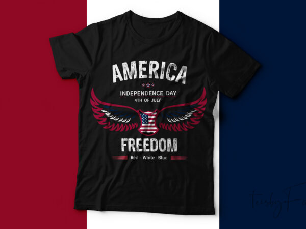 America independence day t-shirt design.