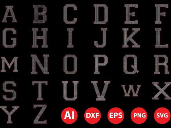 Alphabet( a to z) best rhinestone design