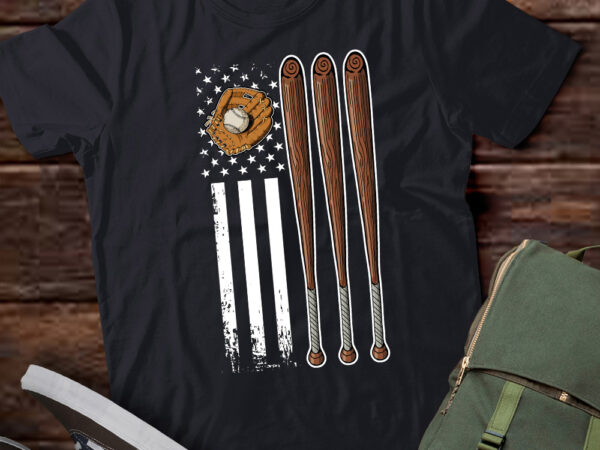 American flag baseball pool player baseball lover t-shirt ltsp