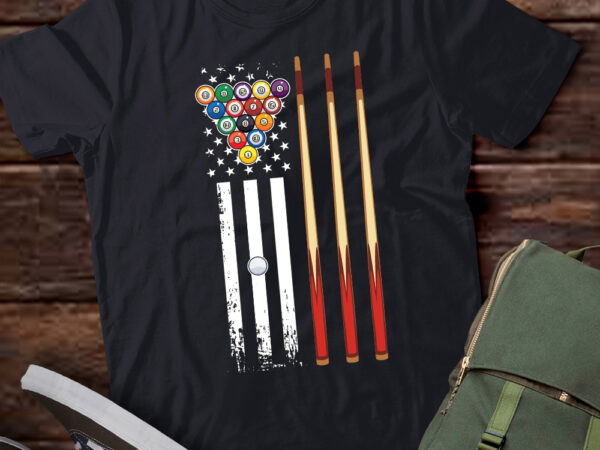 American flag billiard pool player billiard lover t-shirt ltsp