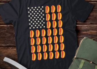 American Flag USA Hot Dog ,Funny hotdog, 4th of July, Independence Day LTSD t shirt vector