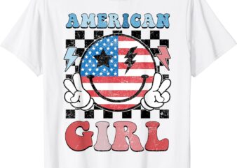 American Girl Toddler Teens Kids 4th of July Patriotic T-Shirt