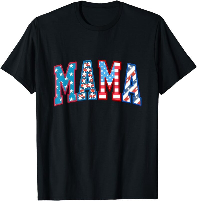 American Mama, All American Mama, Family 4th of July T-Shirt