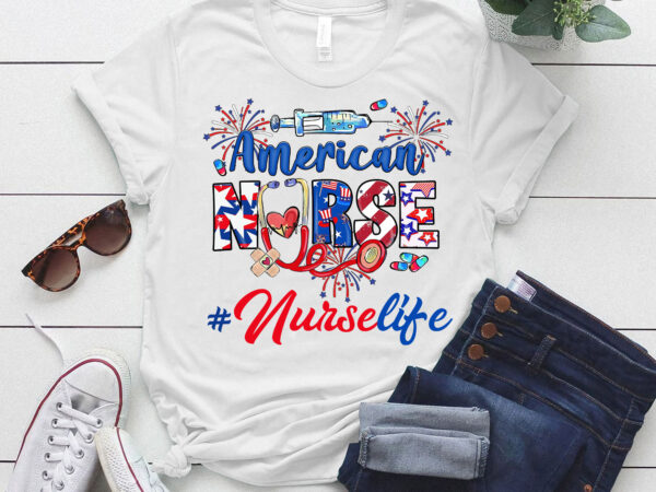 American nurse, 4th of july , fourth of july, independence day ltsd t shirt vector