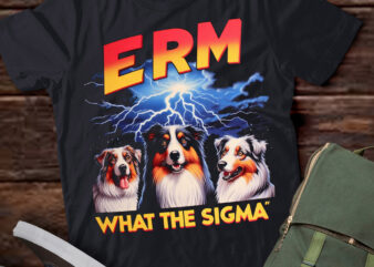 LT-P2 Funny Erm The Sigma Ironic Meme Quote Australian Shepherds Dog