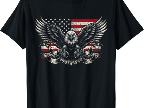 Bald eagle patriotic american eagle t-shirt