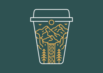 A Cup Of Nature Coffee Waterfall