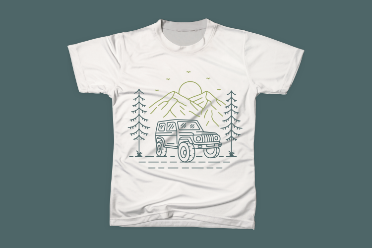 4×4 Offroad Adventure in the Forest with Mountain Background