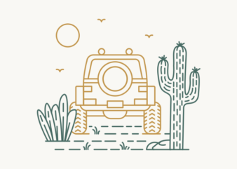 4×4 Offroad Adventure in the Desert Cactus Succulent