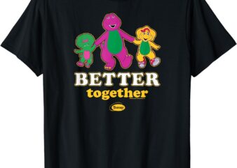 Barney – Baby Bop and BJ Better Together Trio Holding Hands T-Shirt