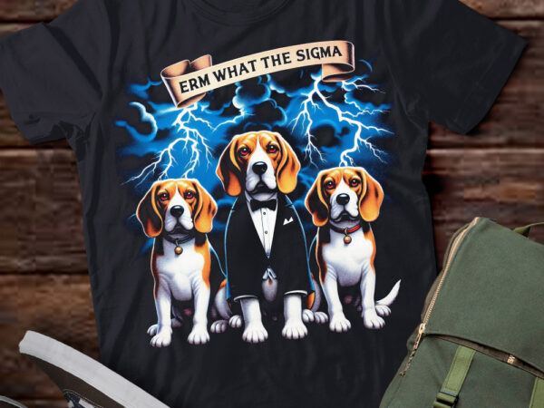 Lt-p2 funny erm the sigma ironic meme quote beagles dog t shirt vector graphic