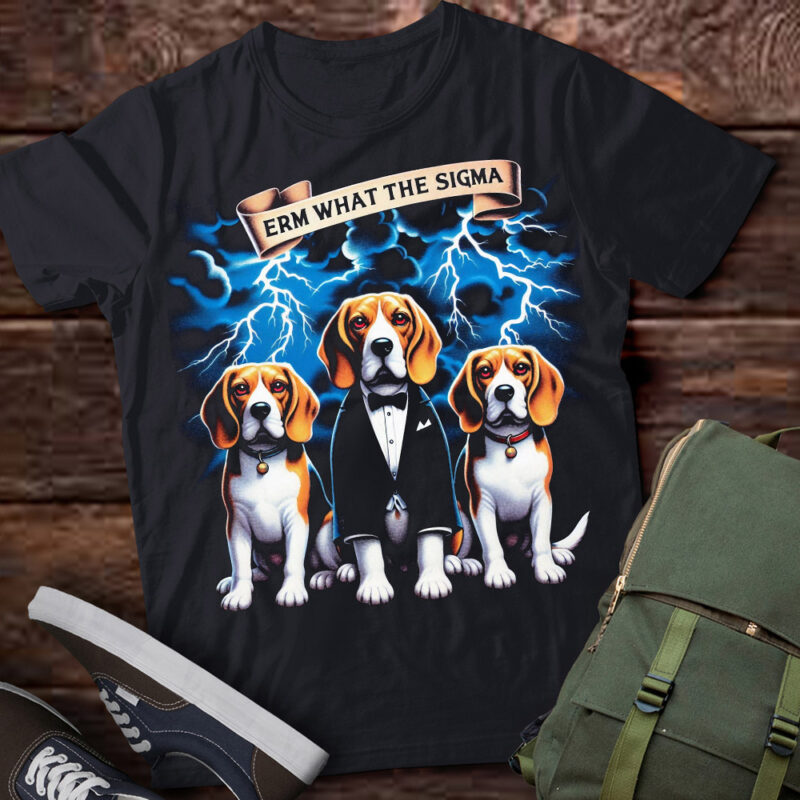 LT-P2 Funny Erm The Sigma Ironic Meme Quote Beagles Dog