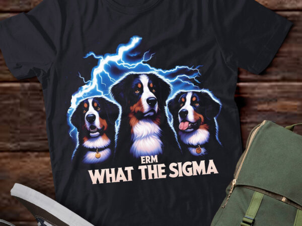 Lt-p2 funny erm the sigma ironic meme quote bernese mountain dogs t shirt vector graphic