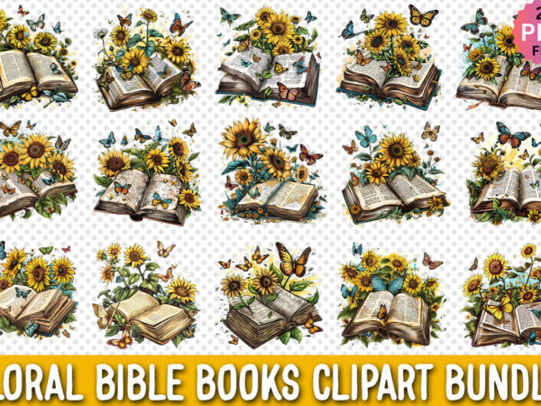 Bible books sublimation clipart bundle t shirt template