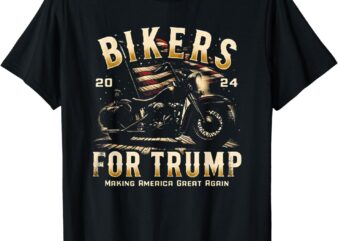 Biker For Trump 2024 T-Shirt