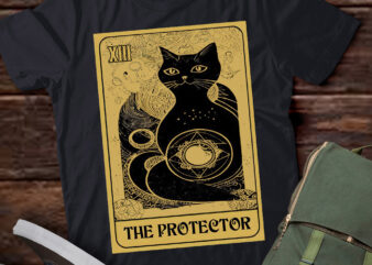 Black Cat Tarot Card The Protector, Love cat, black cat lover LTSD t shirt template