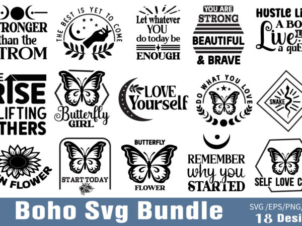 Boho t-shirt bundle boho svg bundle