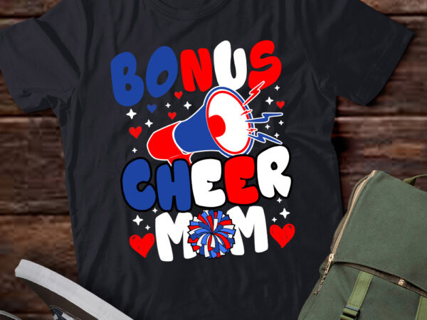 Bonus cheer mom – cheerleading mom usa flag cheerleader t-shirt ltsp