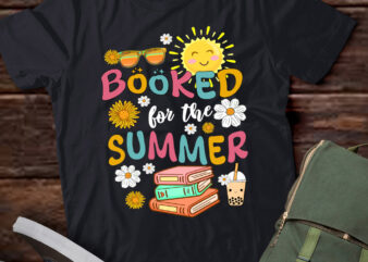 Booked for the Summer Bookish Girly Women’s Book Lover T-Shirt ltsp