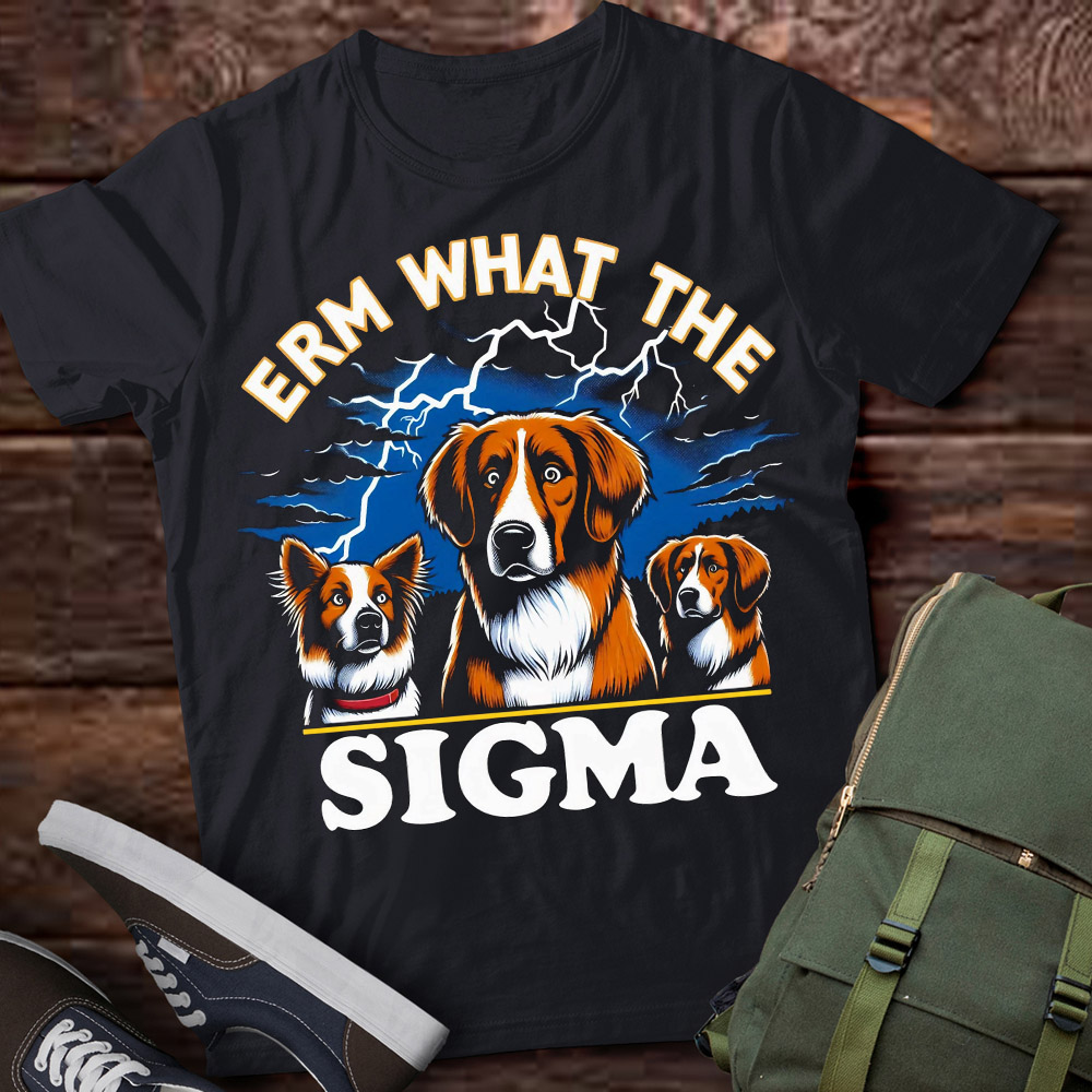 LT-P2 Funny Erm The Sigma Ironic Meme Quote Brittanys Dog - Buy t-shirt ...