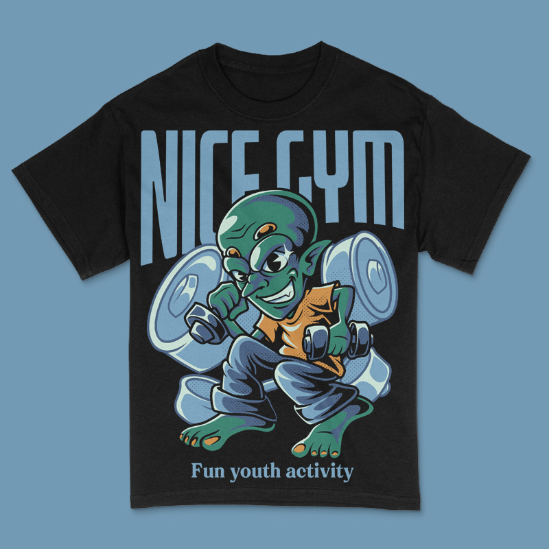 Gym Nice T-Shirt Design Template