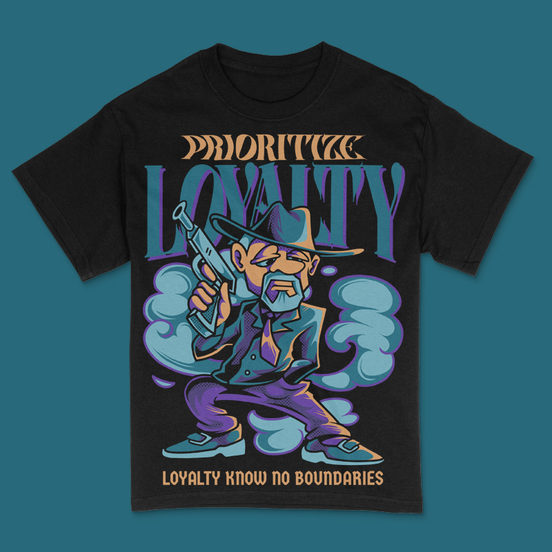 Priotize Loyalty T-Shirt Design Template