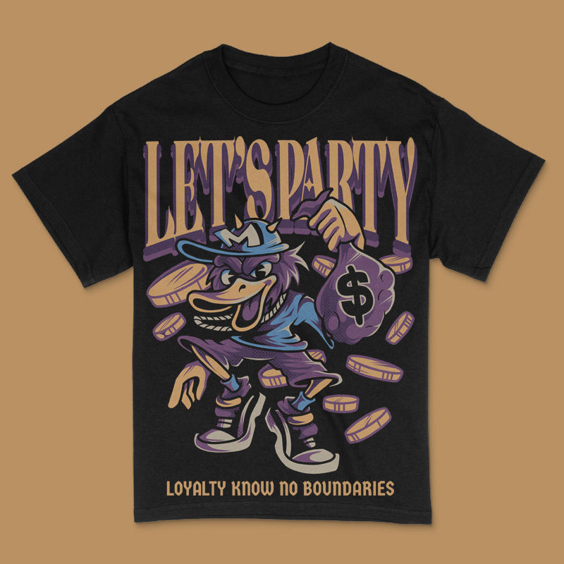 Let’s Party T-Shirt Design Template