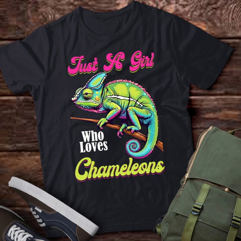 Chameleon Just A Girl Who Loves Chameleons T-Shirt ltsp