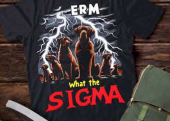 LT-P2 Funny Erm The Sigma Ironic Meme Quote Chesapeake Bay Retrievers Dog t shirt vector graphic