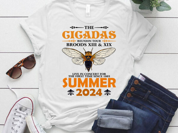 Cicada 2024, cicada concert tour 2024, year of the cicadas, funny cicada, insect lover, bug lover gift ltsd t shirt vector file