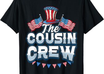 Cousin Crew 4th of July Family Matching Group Cousin Crew T-Shirt